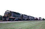 Seaboard Coast Line GP40 #1501 leads Hamlet, NC to New Orleans, LA run-thru train #415 